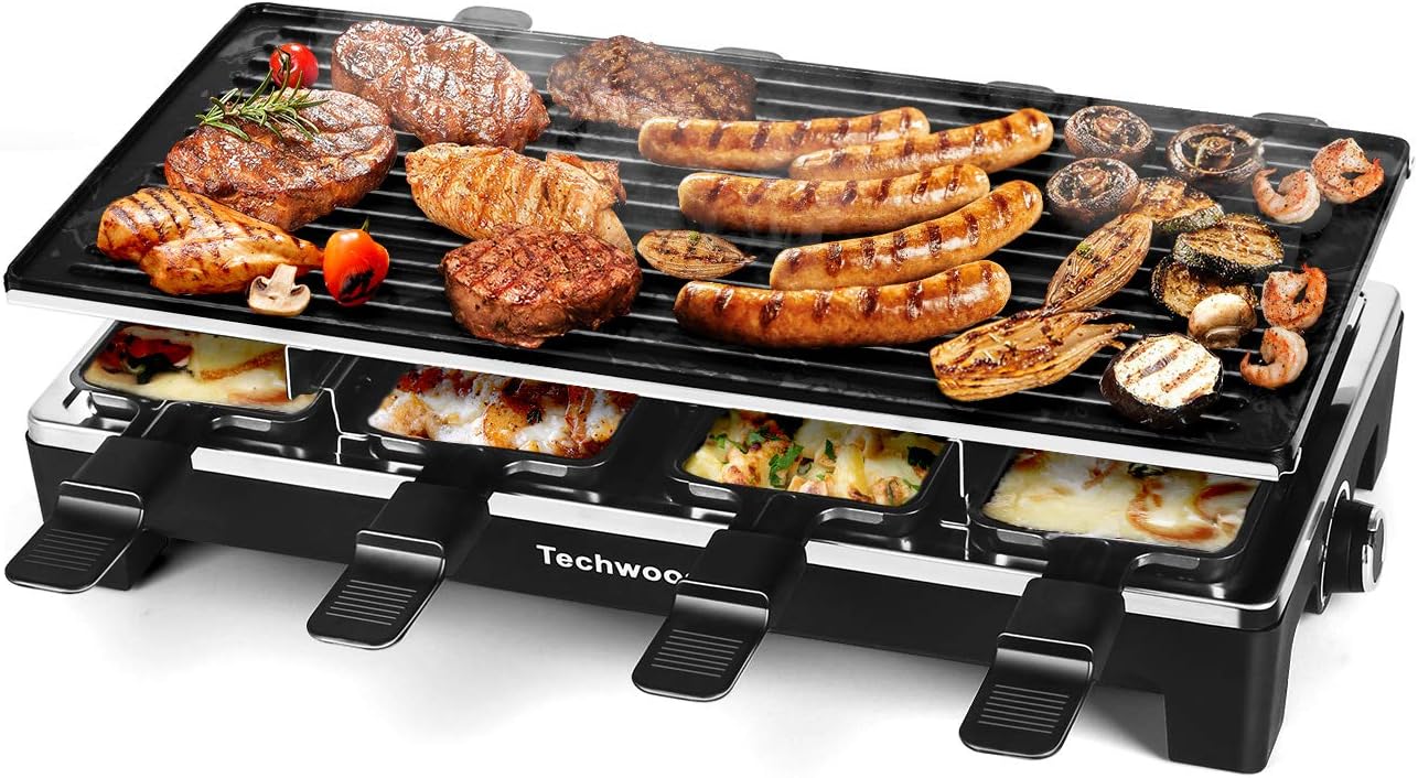 Raclette Grill Table - 라클렛 테이블 그릴, 전기 실내 그릴
