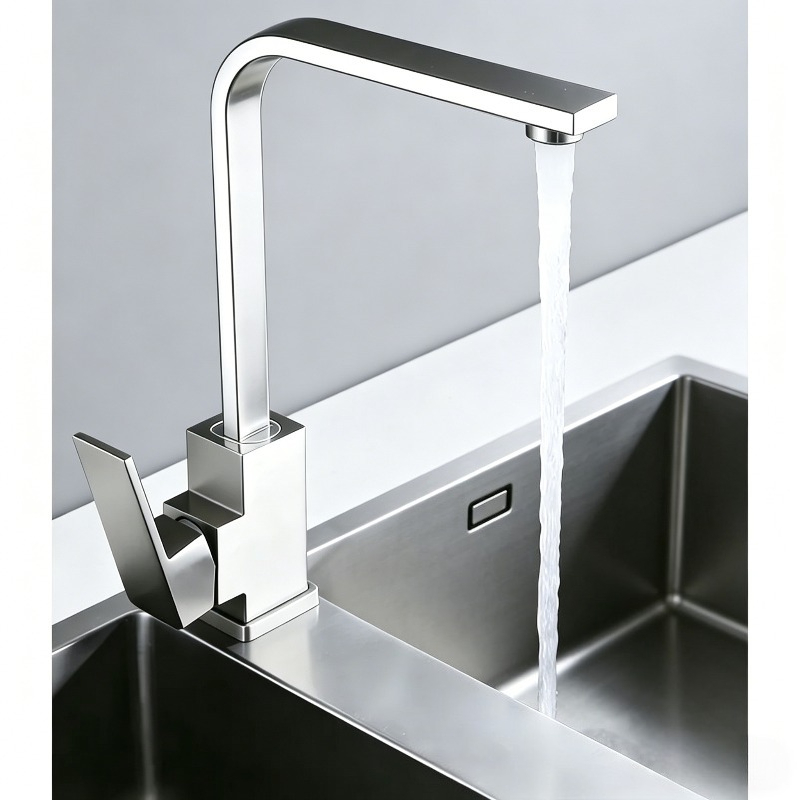 304 스테인리스 스틸 주방 수도꼭지 브러쉬드 사각 싱 - Kitchen Appliances Australia 리뷰 및 가격