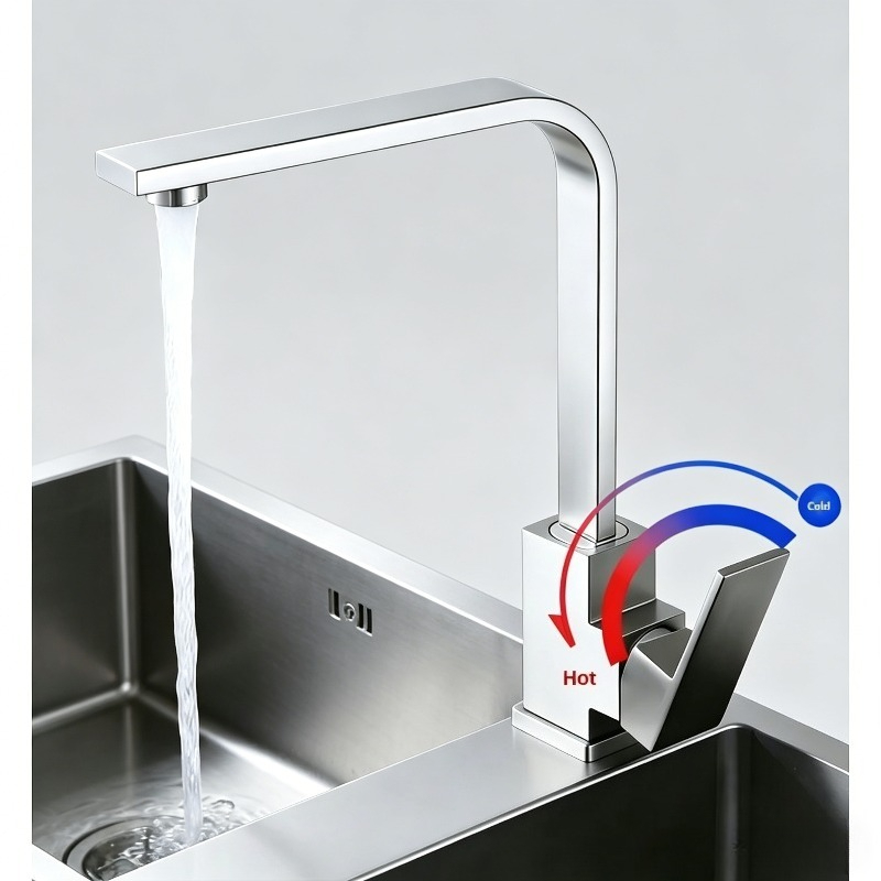 304 스테인리스 스틸 주방 수도꼭지 브러쉬드 사각 싱 - Kitchen Appliances Australia 리뷰 및 가격