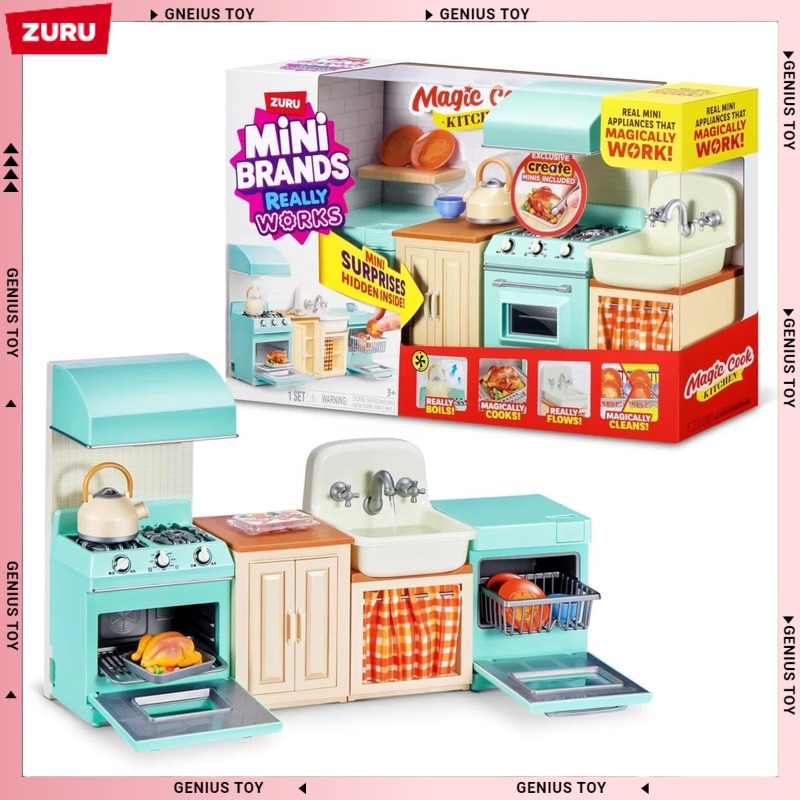 주루 미니 브랜드 매직 쿡 키친 세트 서프라이즈 장난감 - Kitchen Appliances Gift 리뷰 및 가격