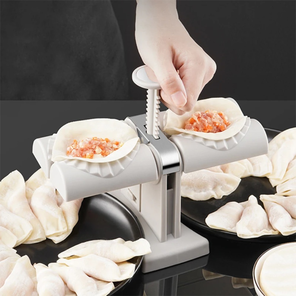 자동 만두 기계 청소 용이 이중 헤드 프레스 다이 파이 - Kitchen Appliances Gift 리뷰 및 가격