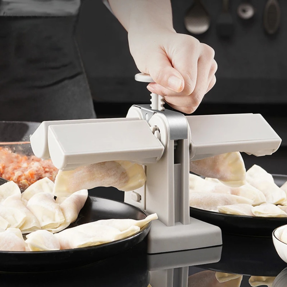 자동 만두 기계 청소 용이 이중 헤드 프레스 다이 파이 - Kitchen Appliances Gift 리뷰 및 가격